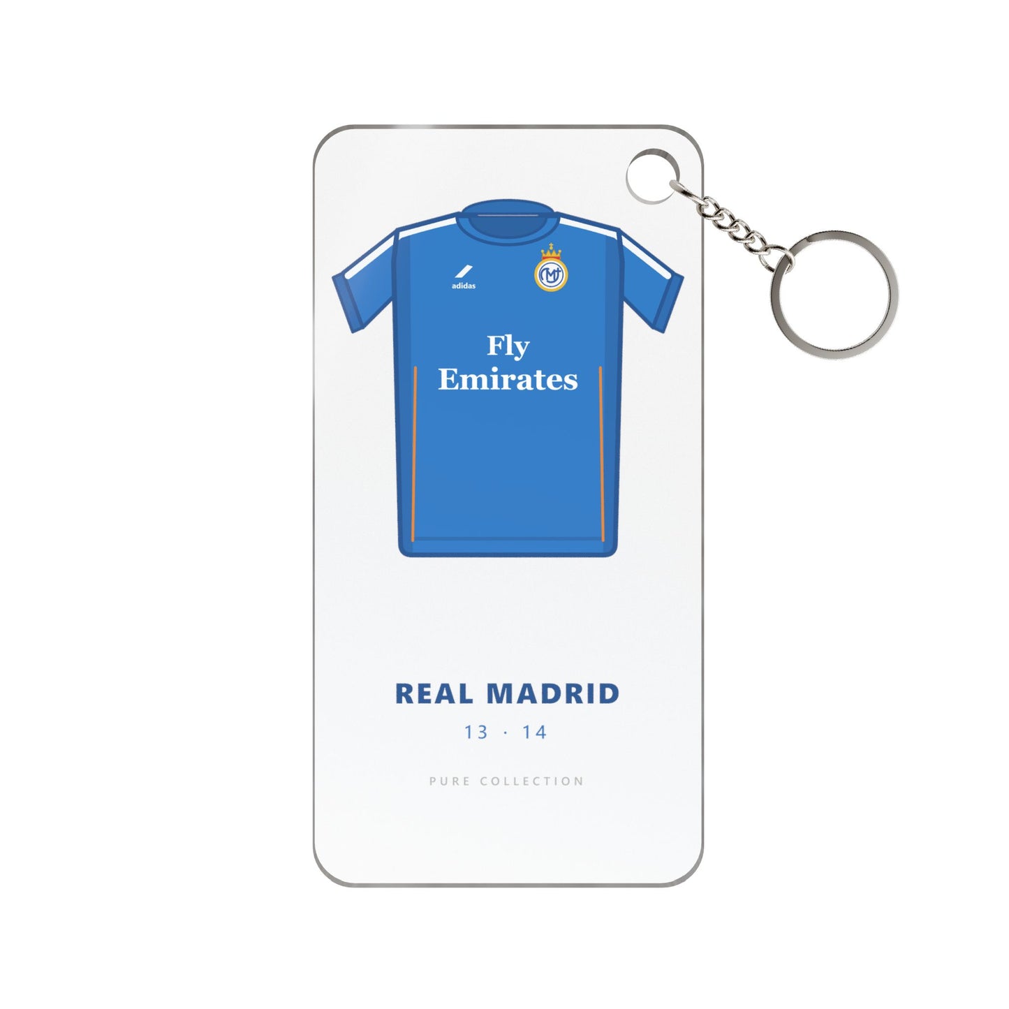 Porte-clés Real Madrid 13-14 Extérieur — Maillot acrylique · Pure Collection