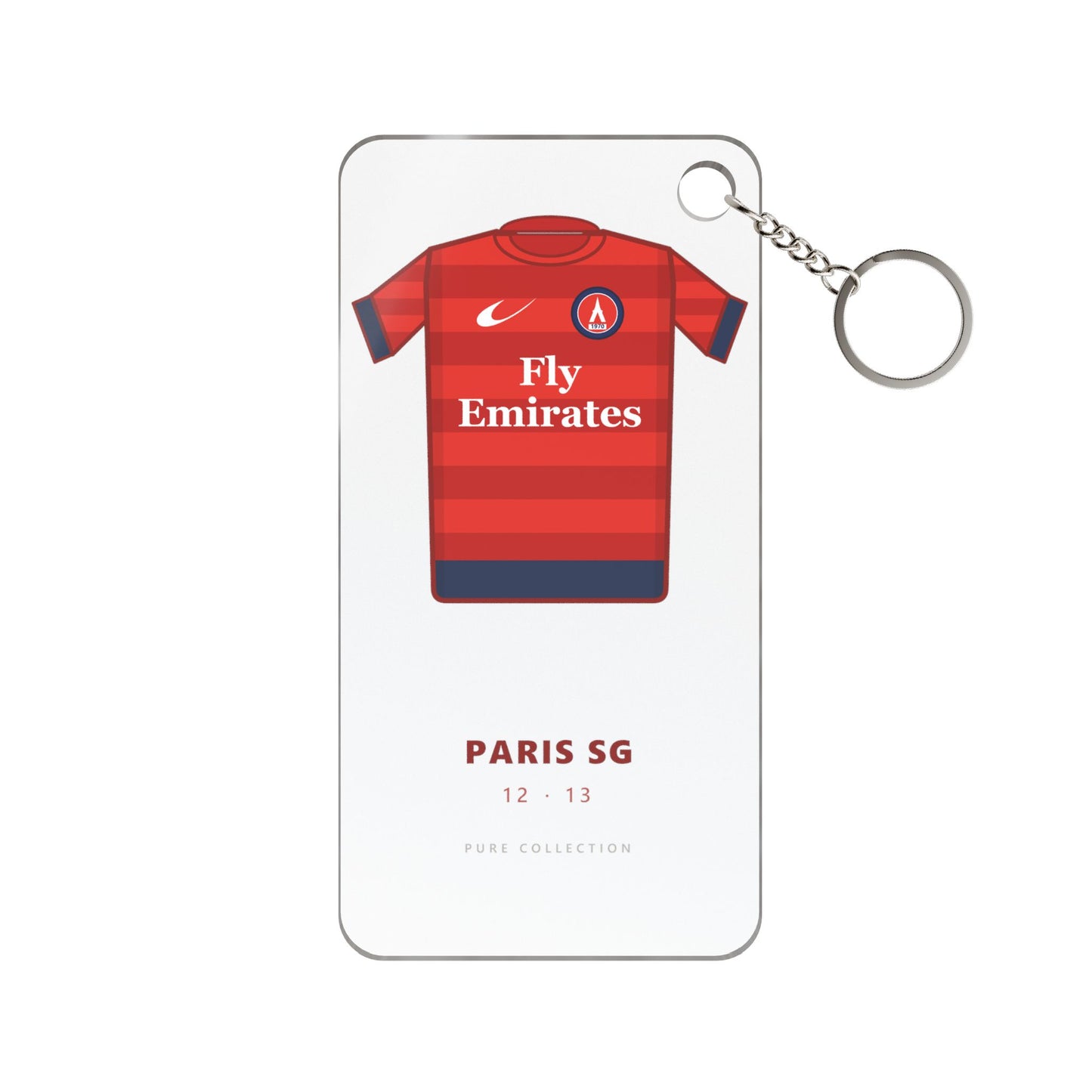 Porte-clés Paris SG 12-13 Extérieur — Maillot acrylique · Pure Collection
