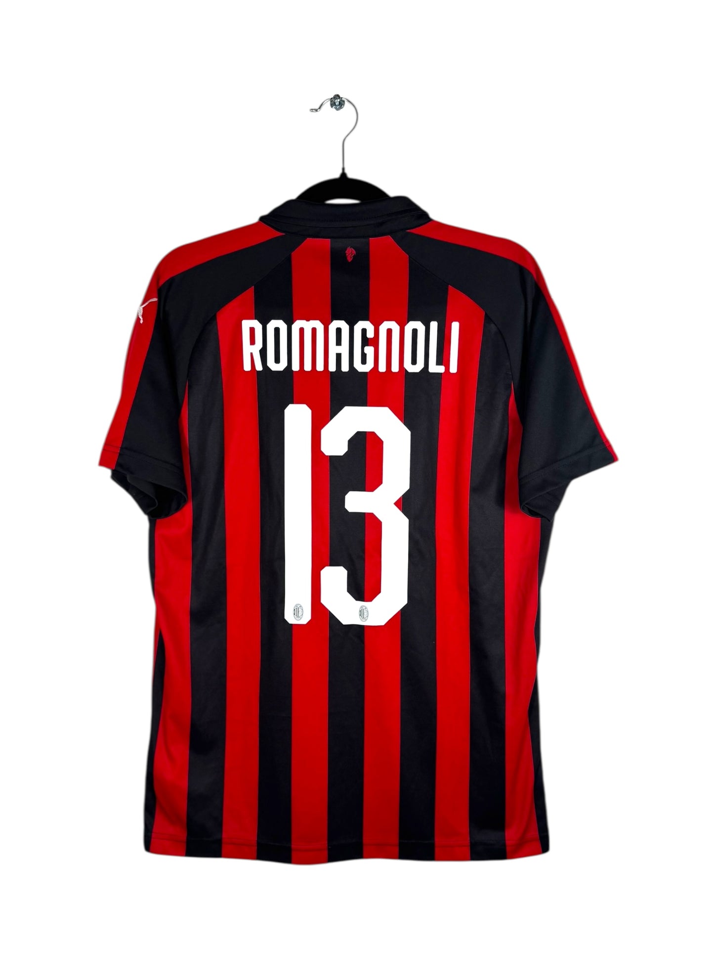 Maillot AC Milan 2018-2019 Domicile Puma Romagnoli 13 taille M