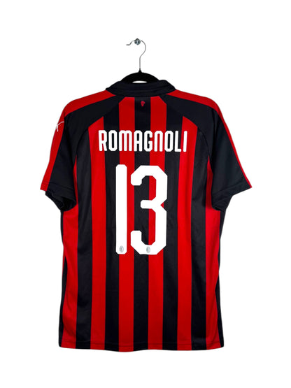 Maillot AC Milan 2018-2019 Domicile Puma Romagnoli 13 taille M