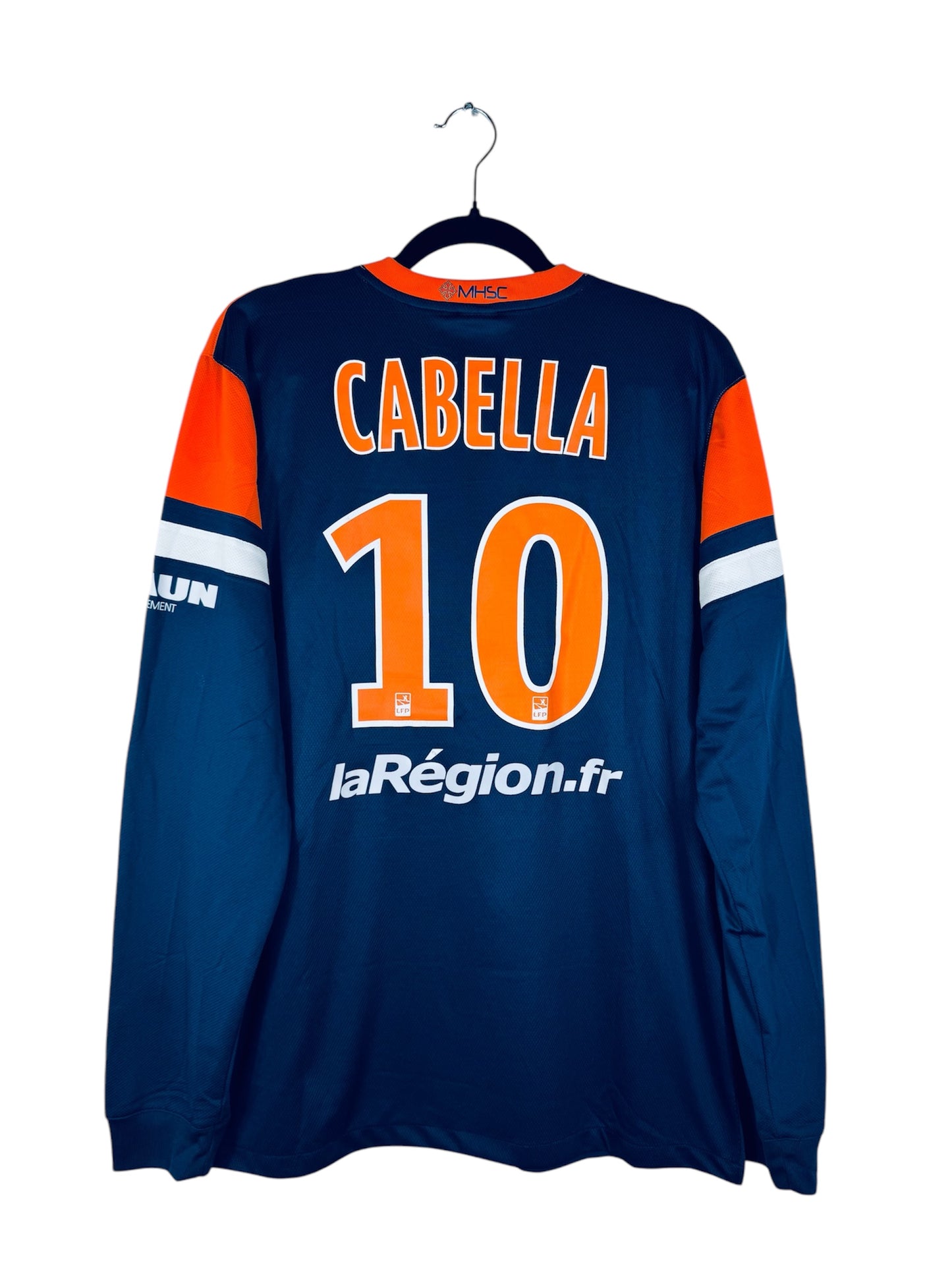 Maillot Montpellier MHSC 2013-2014 Domicile Nike Cabella n°10 préparé