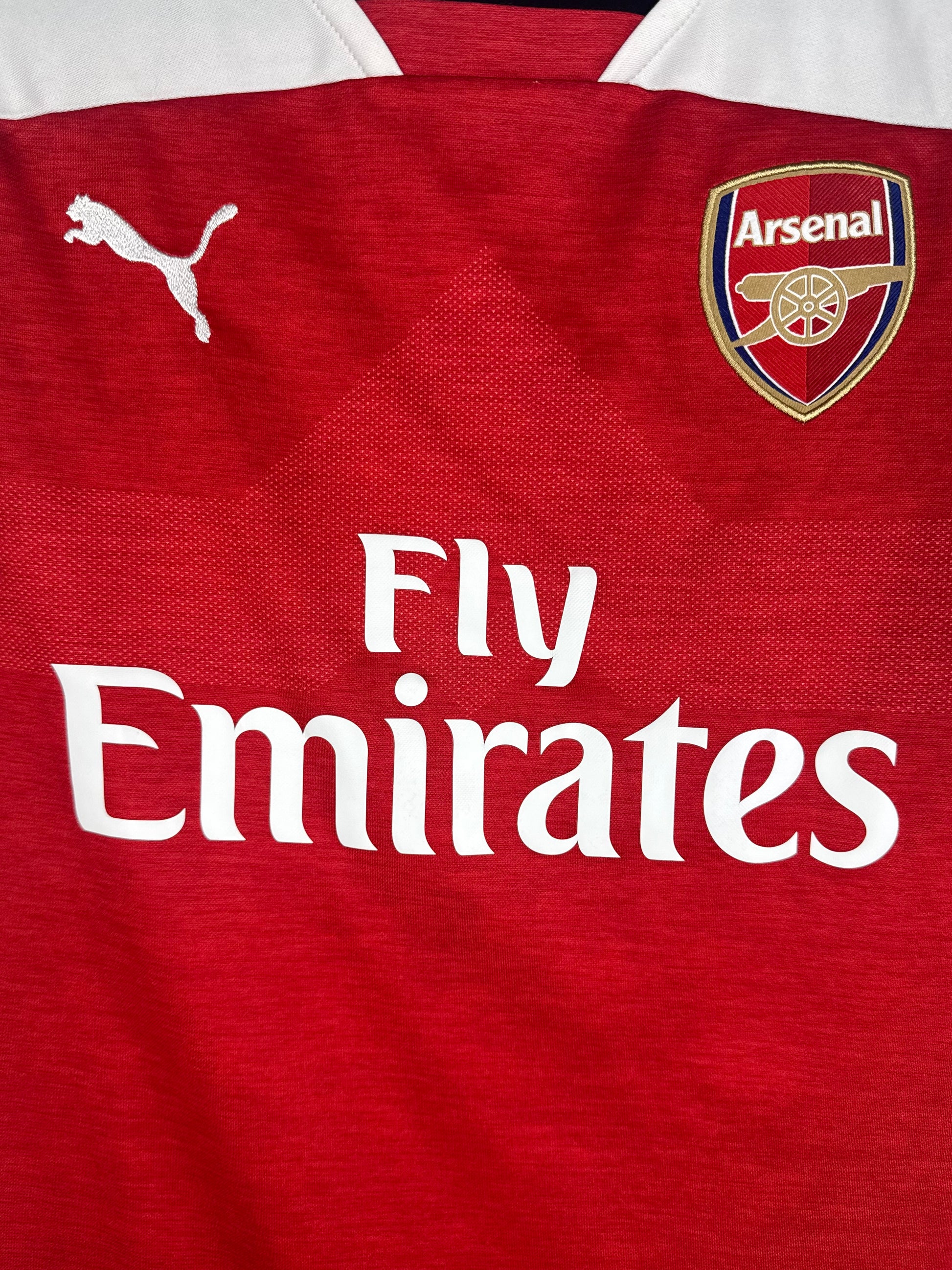 Détails du logo - Maillot Arsenal 2018-2019 Domicile Özil N°10