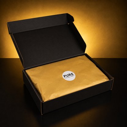 Epic Box ouverte — papier de soie or scellé Pure Football Shirts
