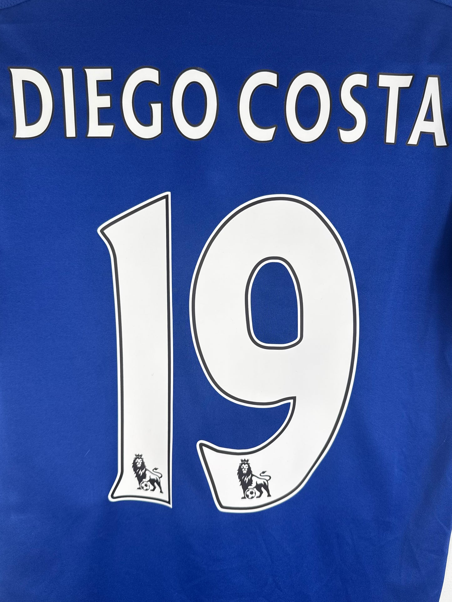 Flocage officiel arrière Diego Costa 19 - Maillot Chelsea FC 2015-2016 Domicile