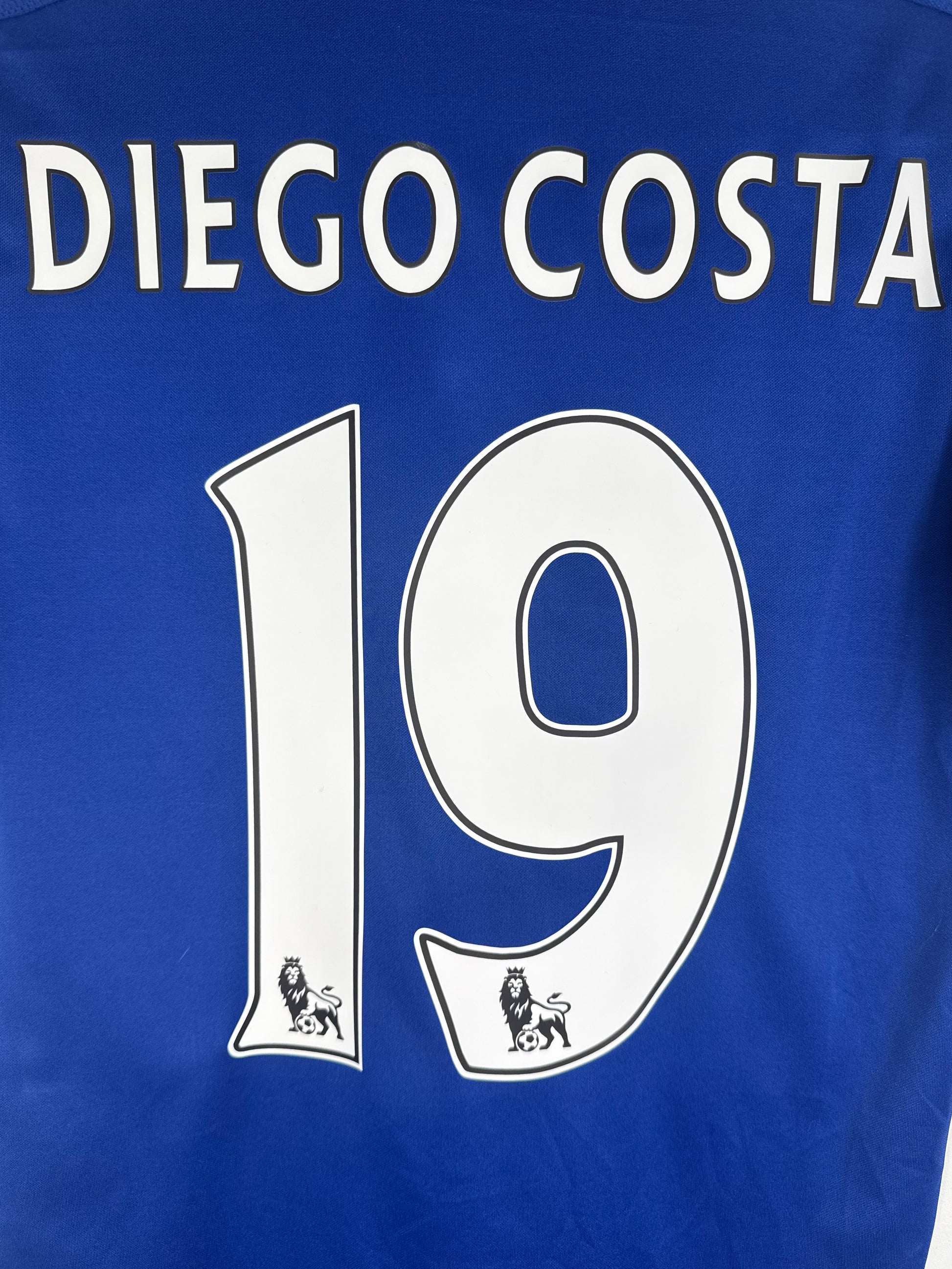 Flocage officiel arrière Diego Costa 19 - Maillot Chelsea FC 2015-2016 Domicile