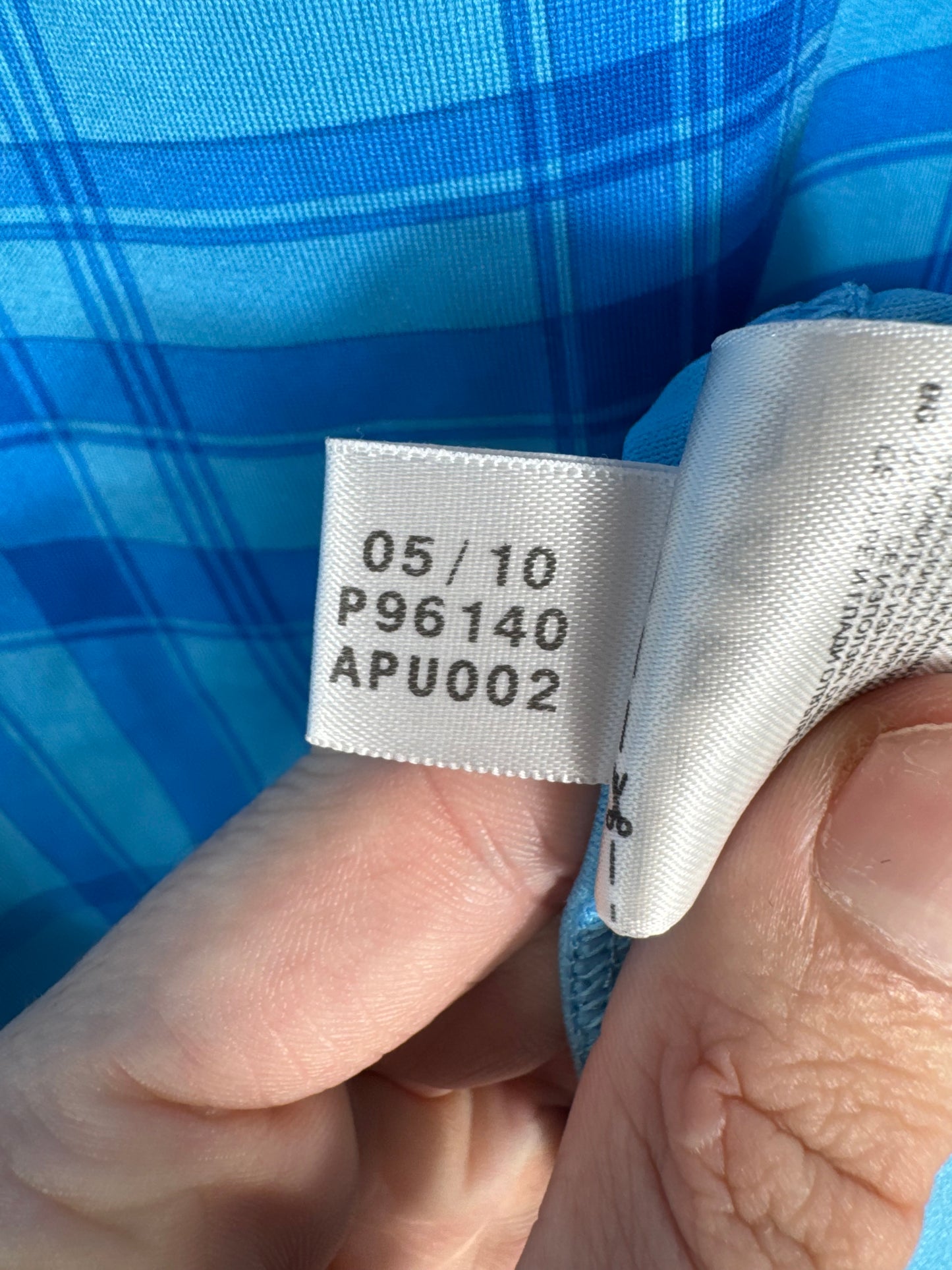 Étiquette d'authenticité Adidas code P96140 pour le maillot extérieur de l'OM 2011, taille XXL.