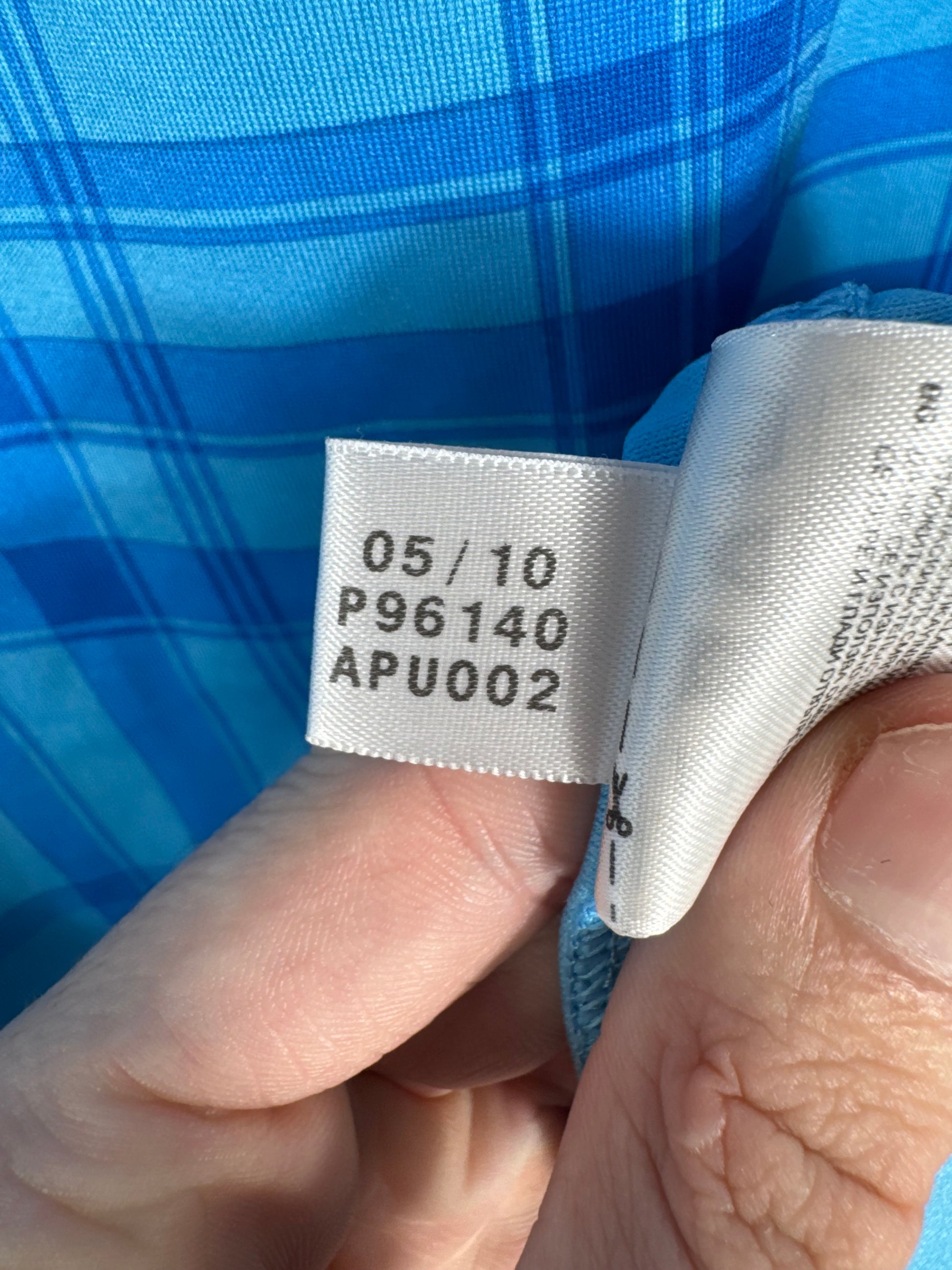 Étiquette d'authenticité Adidas code P96140 pour le maillot extérieur de l'OM 2011, taille XXL.