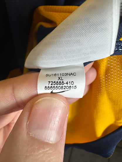 Étiquette interne Nike code 725888-410 certifiant l'authenticité du maillot.