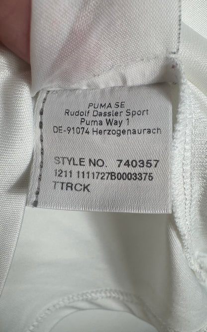 Étiquette interne de production Puma code 740357 certifiant l'authenticité du maillot.