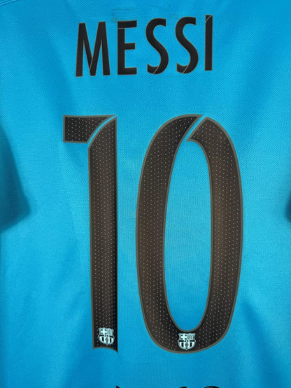 Détail flocage Messi N10 maillot Barcelone 2015-2016