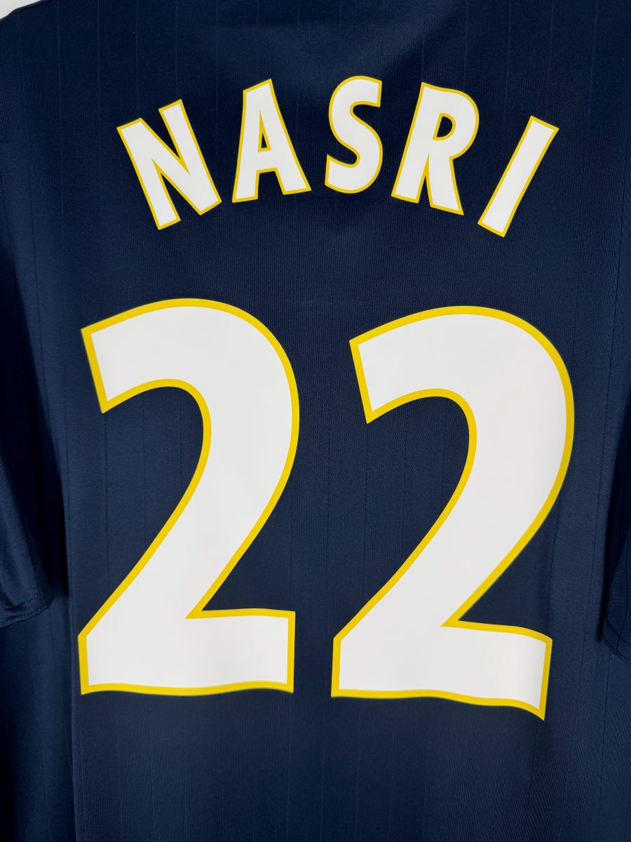 Détail flocage Nasri N22 maillot OM third 2006-2007