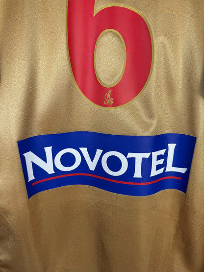 Détail sponsor Novotel dos maillot OL 2007-2008
