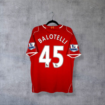 Maillot Liverpool 2014-2015 Home Shirt - Balotelli #45 (L)