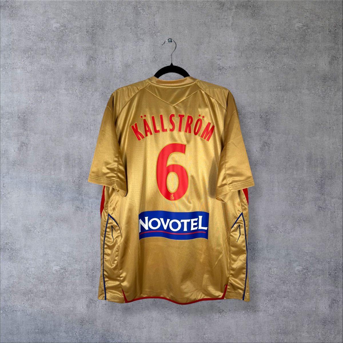 Maillot OL 2007-2008 exterieur Kallstrom N6 - dos flocage