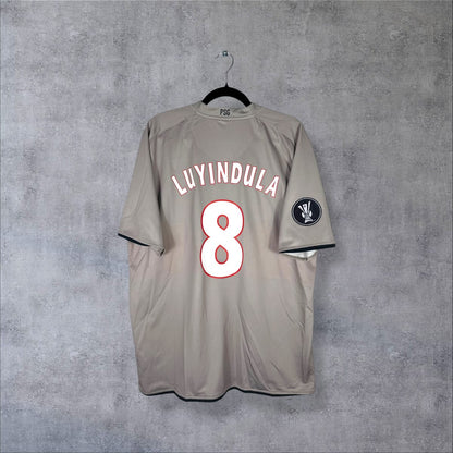 Maillot PSG 2008-2009 exterieur Luyindula N8 - dos flocage