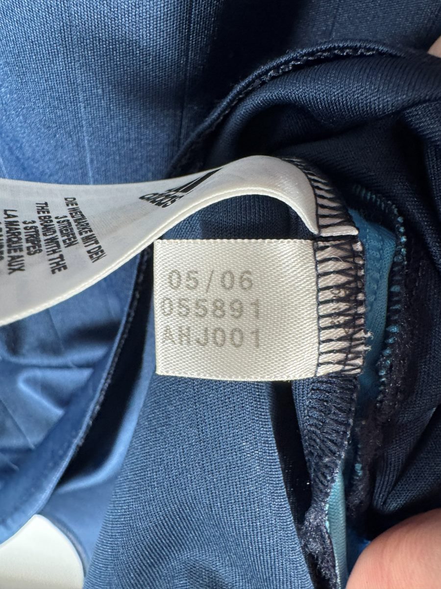 Étiquette Adidas authentique taille XL maillot OM 2006-2007