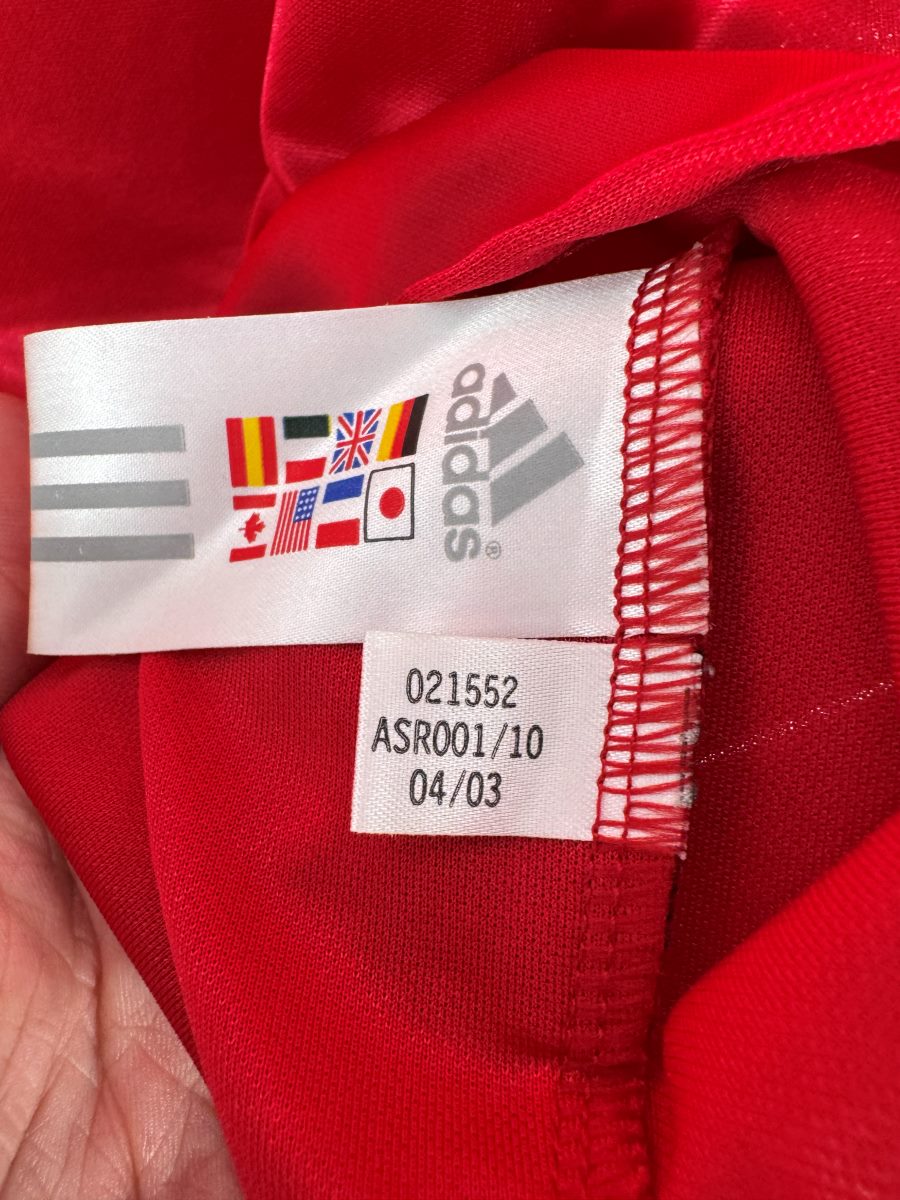 Étiquette Adidas authentique taille XXL maillot Bayern Munich 2003-2004