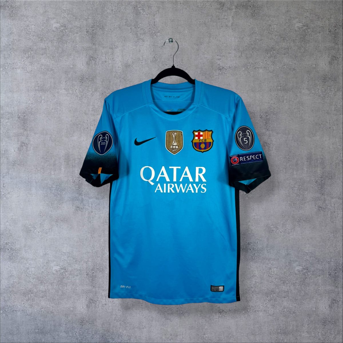 Maillot Barcelone 2015-2016 face sponsor Qatar Airways