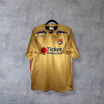 Maillot OL 2007-2008 face sponsor Ticket Restaurant