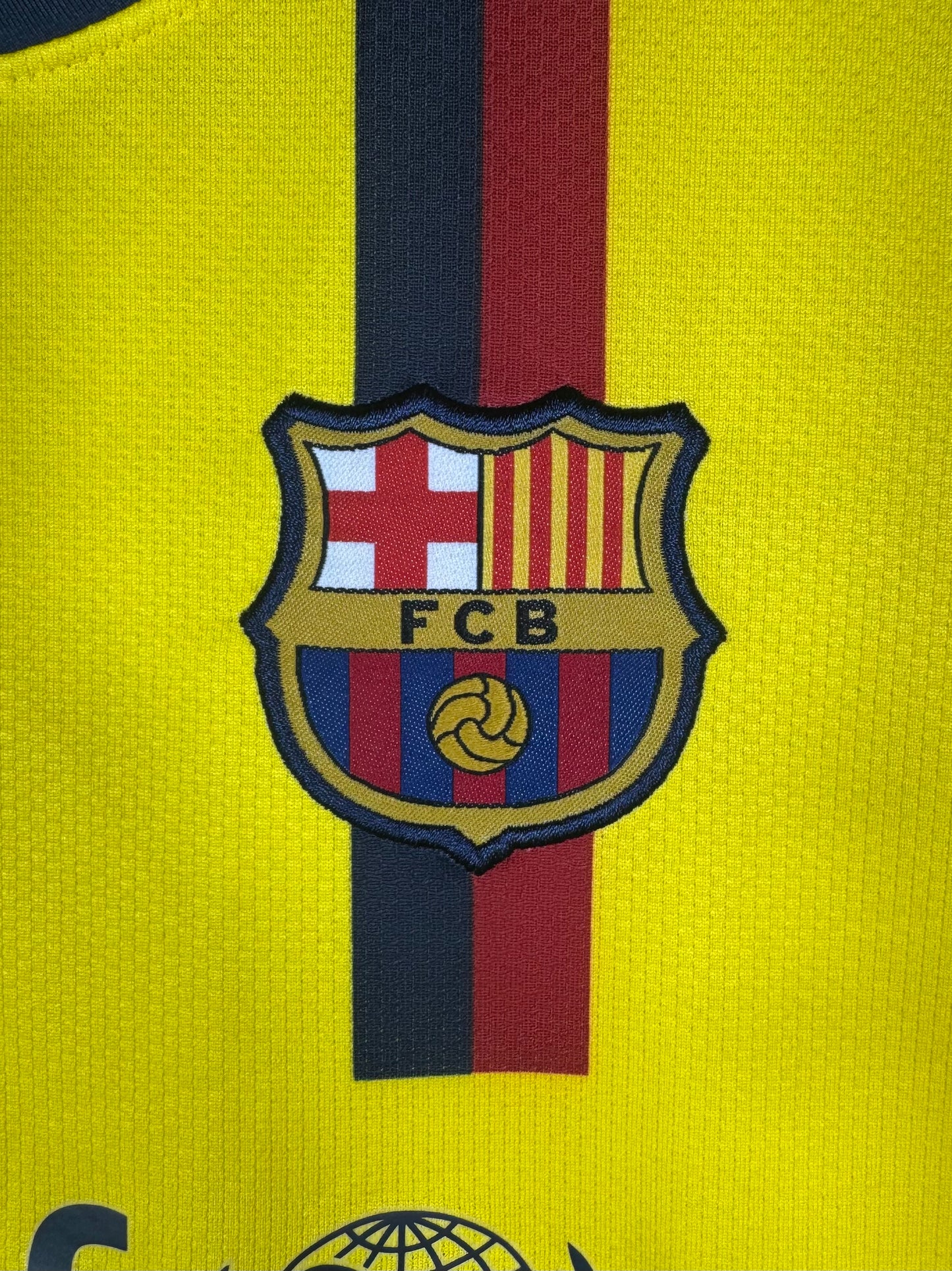 Détails du logo - Maillot FC Barcelone 2008-2009 Extérieur Eto’o N°9