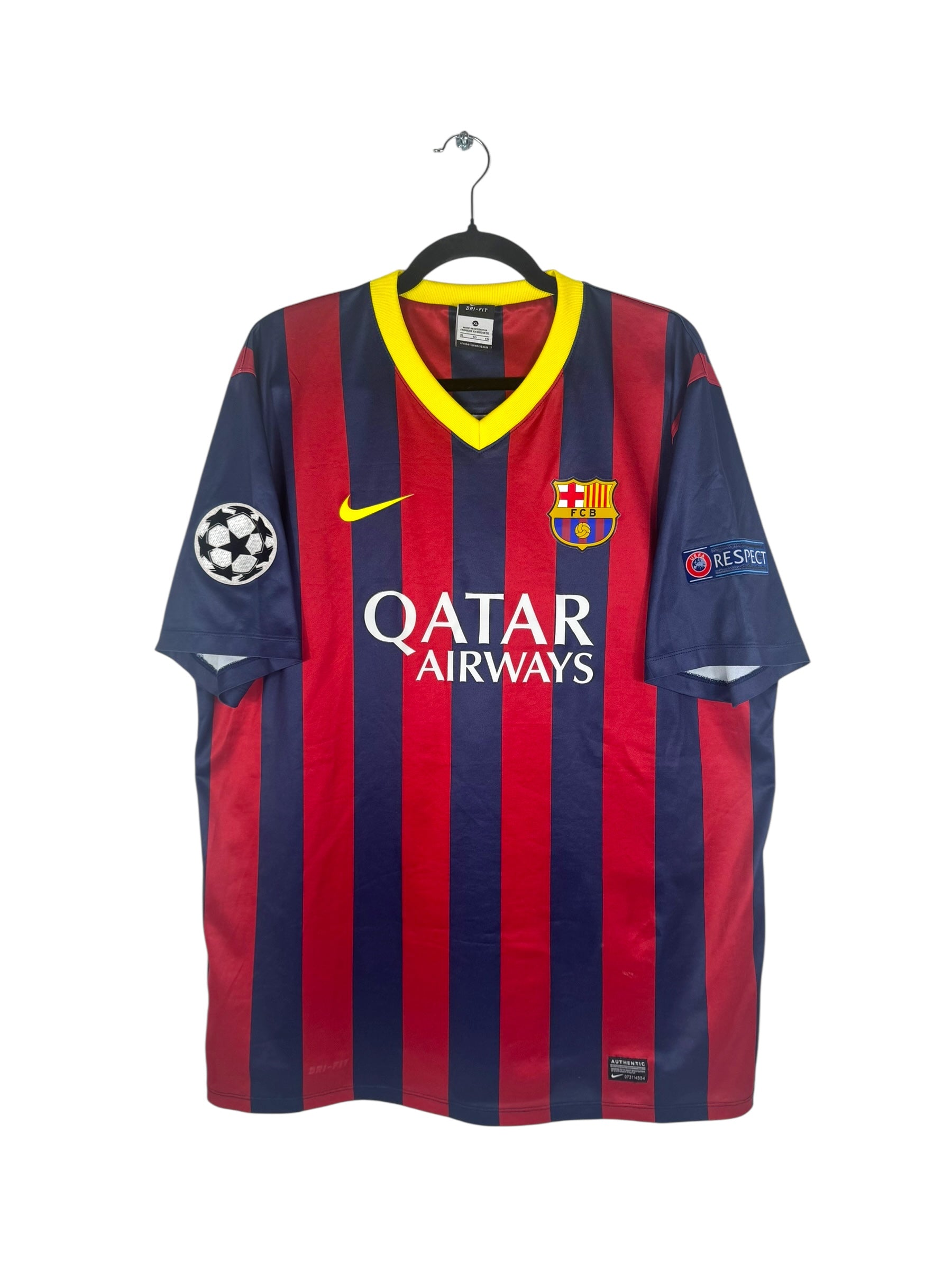 Maillot FC Barcelone 2013-2014 domicile pro version Xavi