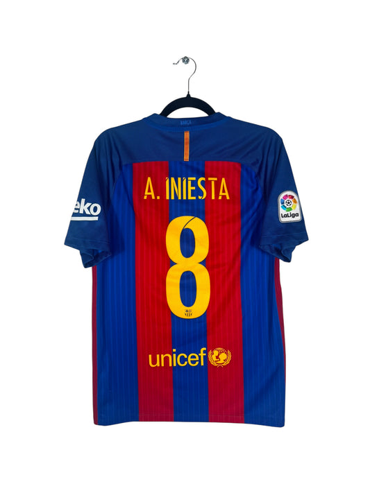 Maillot FC Barcelone 2016-2017 domicile Iniesta