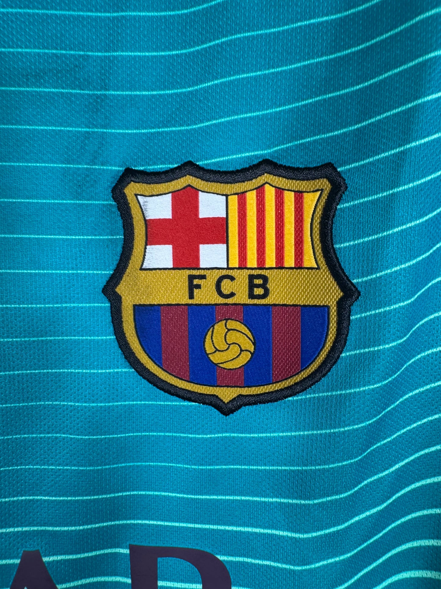 Détails du logo - Maillot FC Barcelone 2016-2017 Third