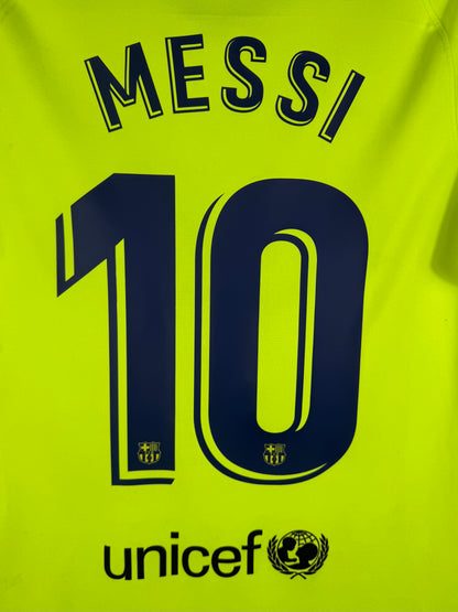 Flocage officiel arrière Messi 10 - Maillot FC Barcelone 2018-2019 Extérieur