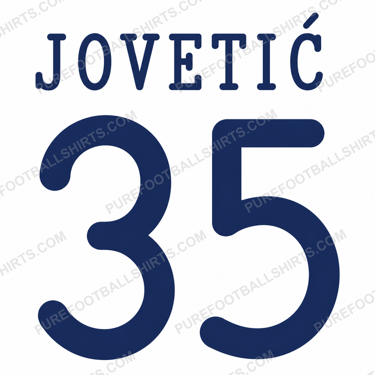 Flocage Jovetić 35 Manchester City 2013-2014 third — nameset repro typo Ligue des Champions