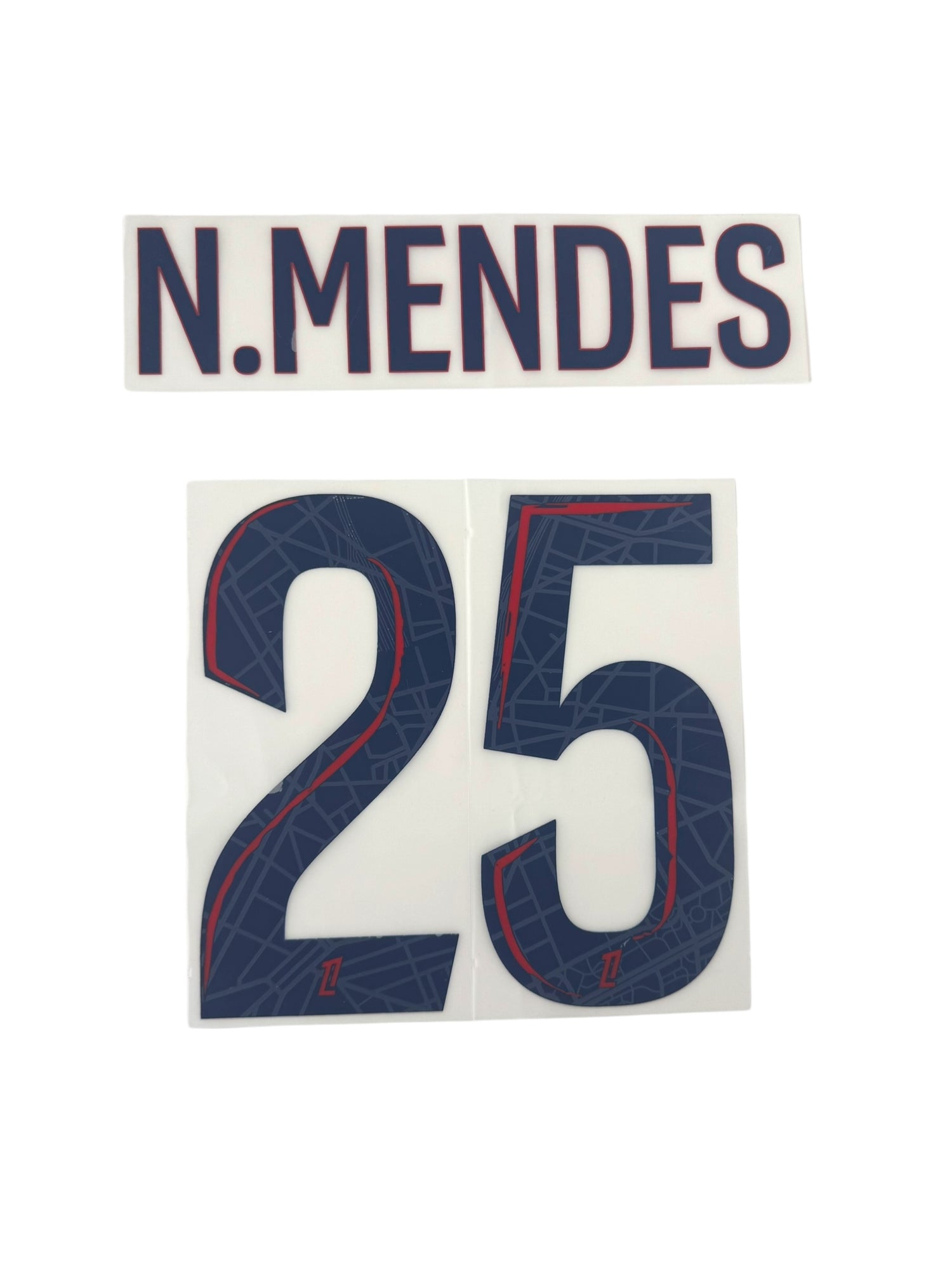 Flocage officiel PSG 2024-2025 Nuno Mendes extérieur