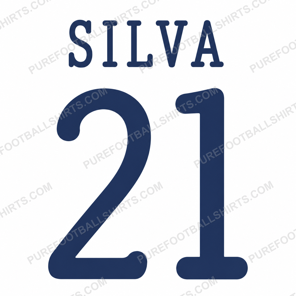 Flocage Silva 21 Manchester City 2013-2014 third — nameset repro typo Ligue des Champions