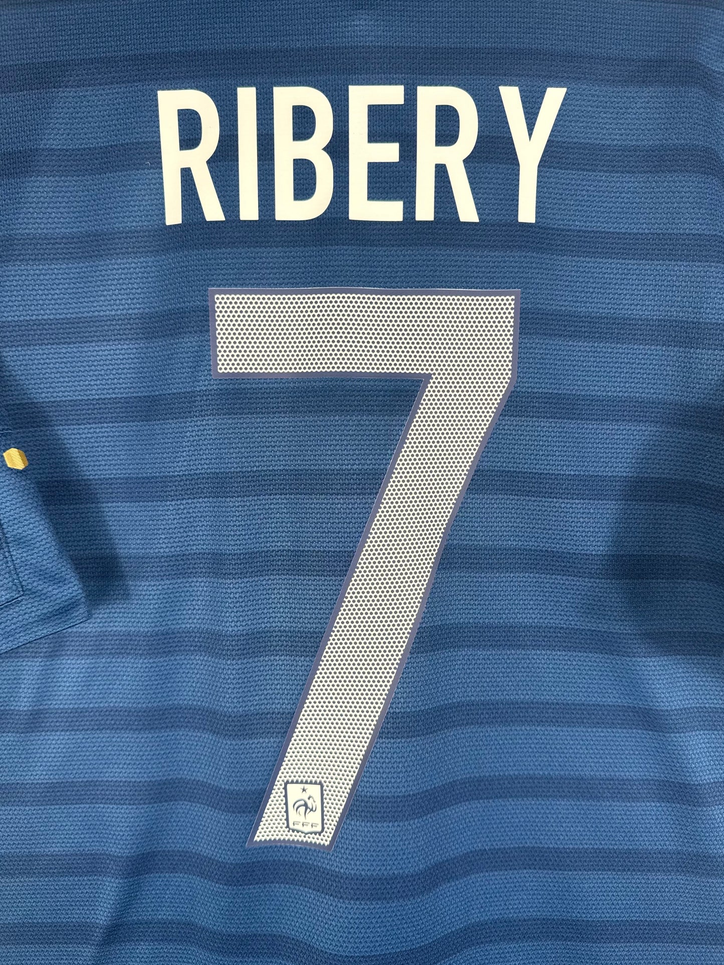 Flocage officiel arrière Ribéry 7 - Maillot France 2012-2013 Domicile