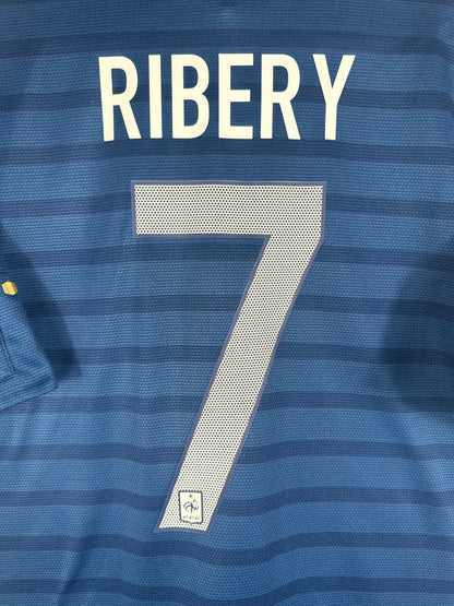 Flocage officiel arrière Ribéry 7 - Maillot France 2012-2013 Domicile
