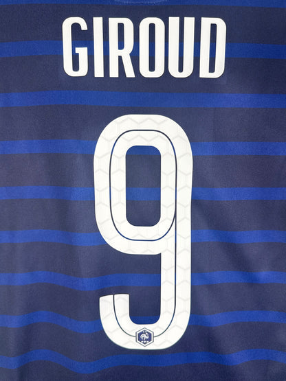 Flocage officiel arrière Giroud 9 - Maillot France 2020-2021 Domicile