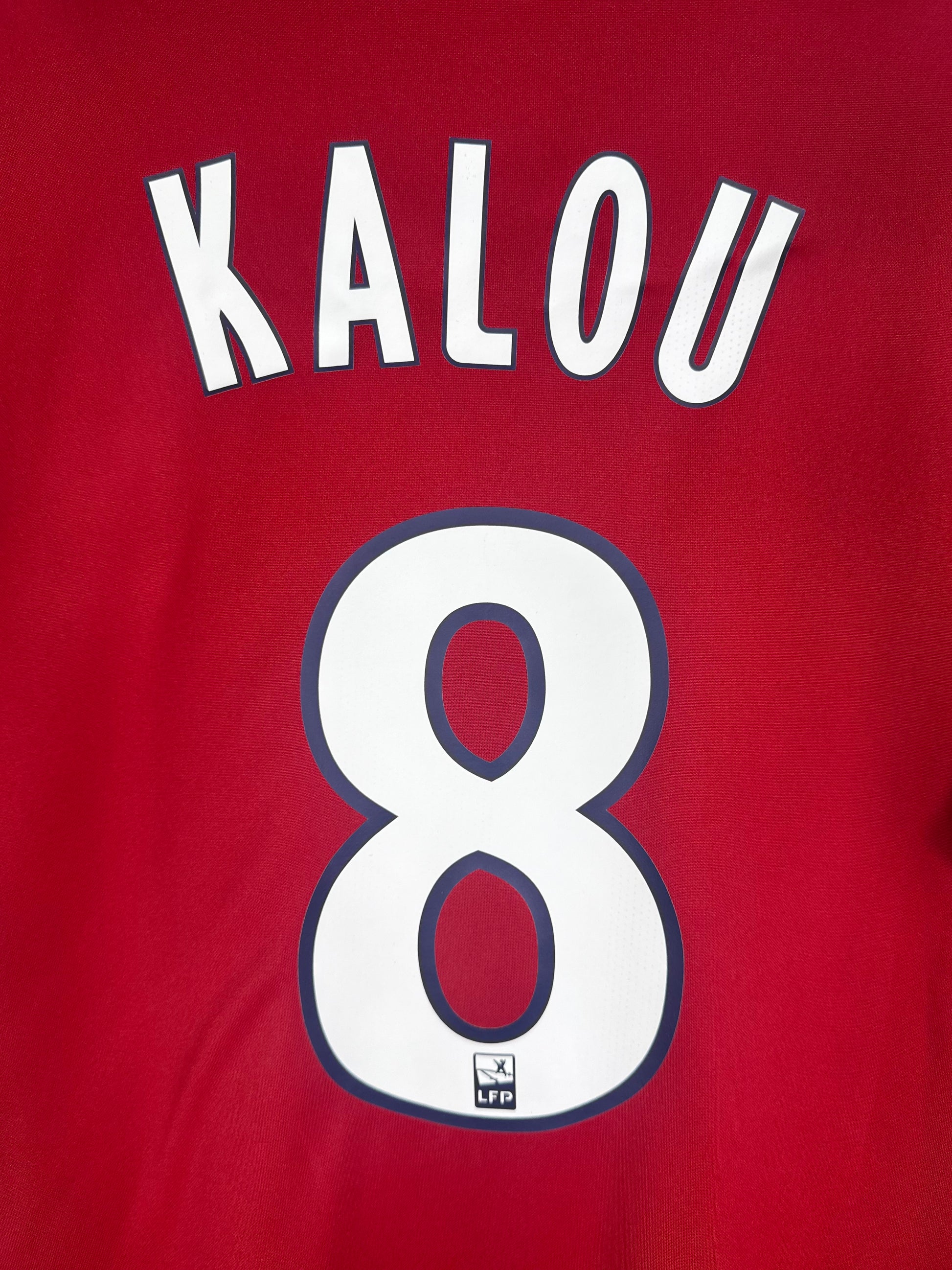Flocage officiel arrière Kalou 8 - Maillot Lille LOSC 2012-2013 Domicile
