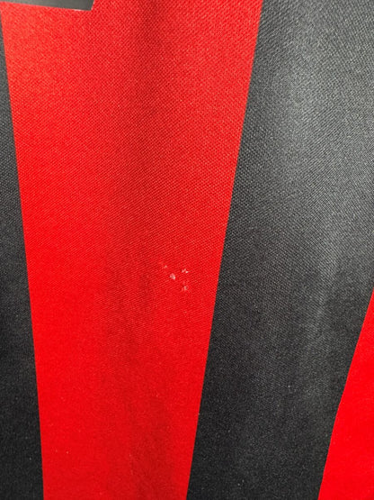 Second détail usure légère du tissu AC Milan 2000-2001