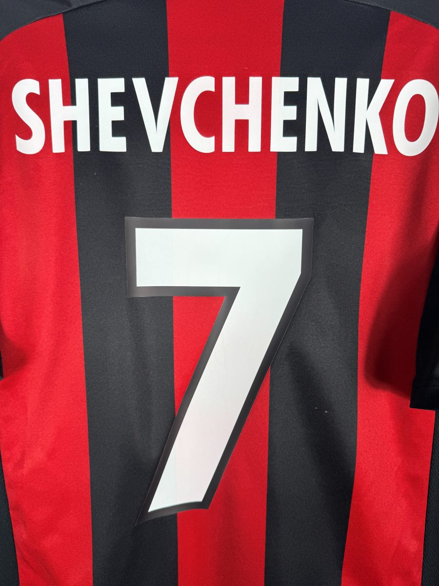Détail flocage Shevchenko numéro 7