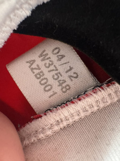 Étiquette intérieure adidas du maillot AC Milan 2012-2013 : date 04/12 et référence W37548