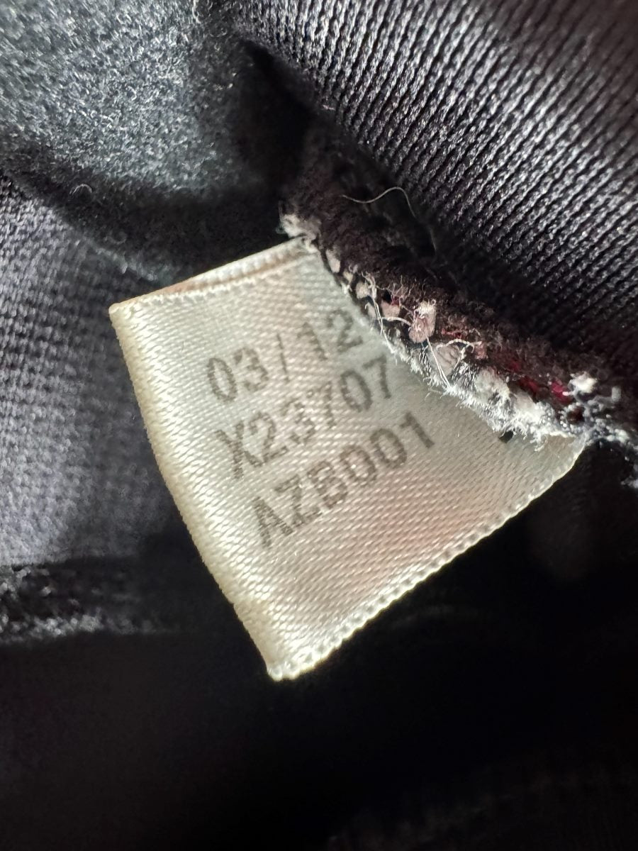Étiquette adidas X23707 datée 03/12 du maillot AC Milan 2012-2013 third