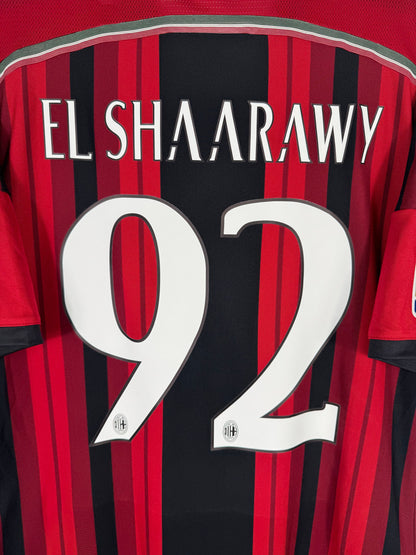 Détail de la typographie du flocage sur le numéro 92 d'El Shaarawy
