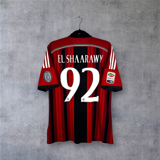 Flocage El Shaarawy numéro 92 sur maillot AC Milan 2014-2015