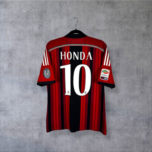 Flocage Honda numéro 10 sur maillot AC Milan 2014-2015 Domicile