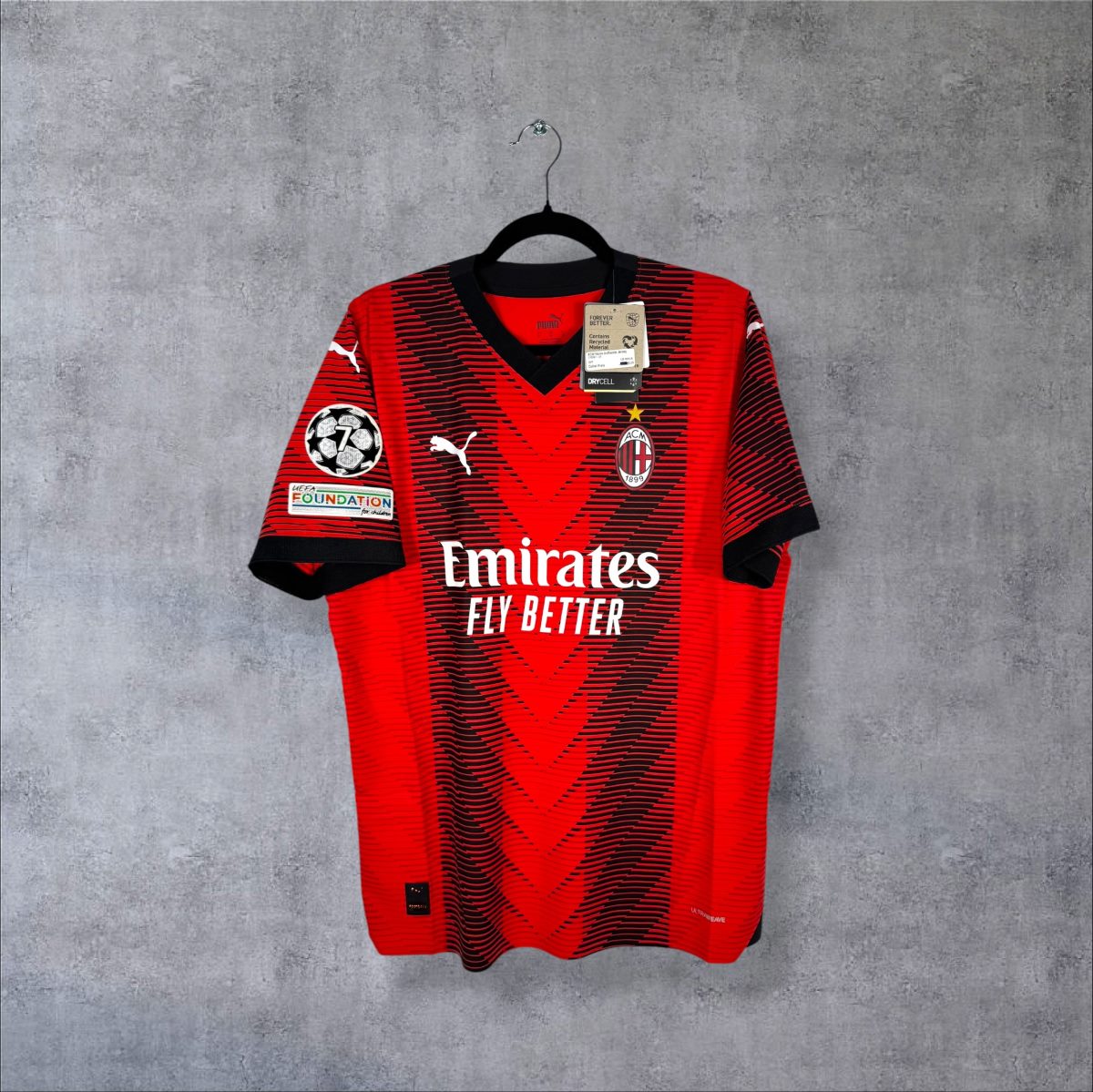 AC Milan 2023-2024 Home Authentic Shirt Leão 10 (M) – Pure