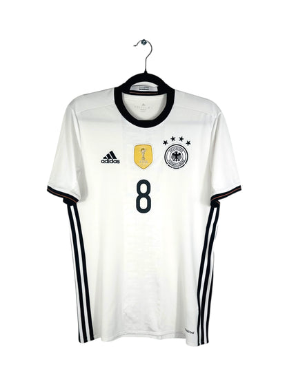 Maillot Allemagne 2015-2016 domicile Adidas vue avant logo DFB