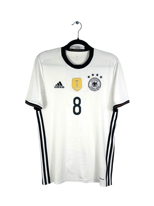 Maillot Allemagne 2015-2016 domicile Adidas vue avant logo DFB