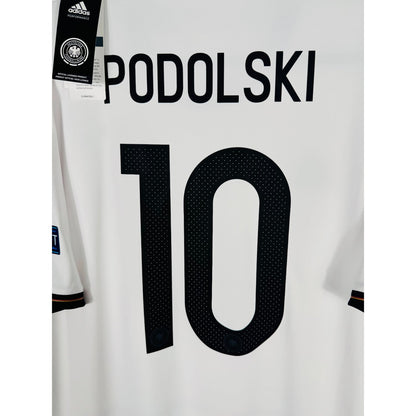 Détail des étiquettes neuves d'origine (BNWT) sur le maillot de l'Allemagne