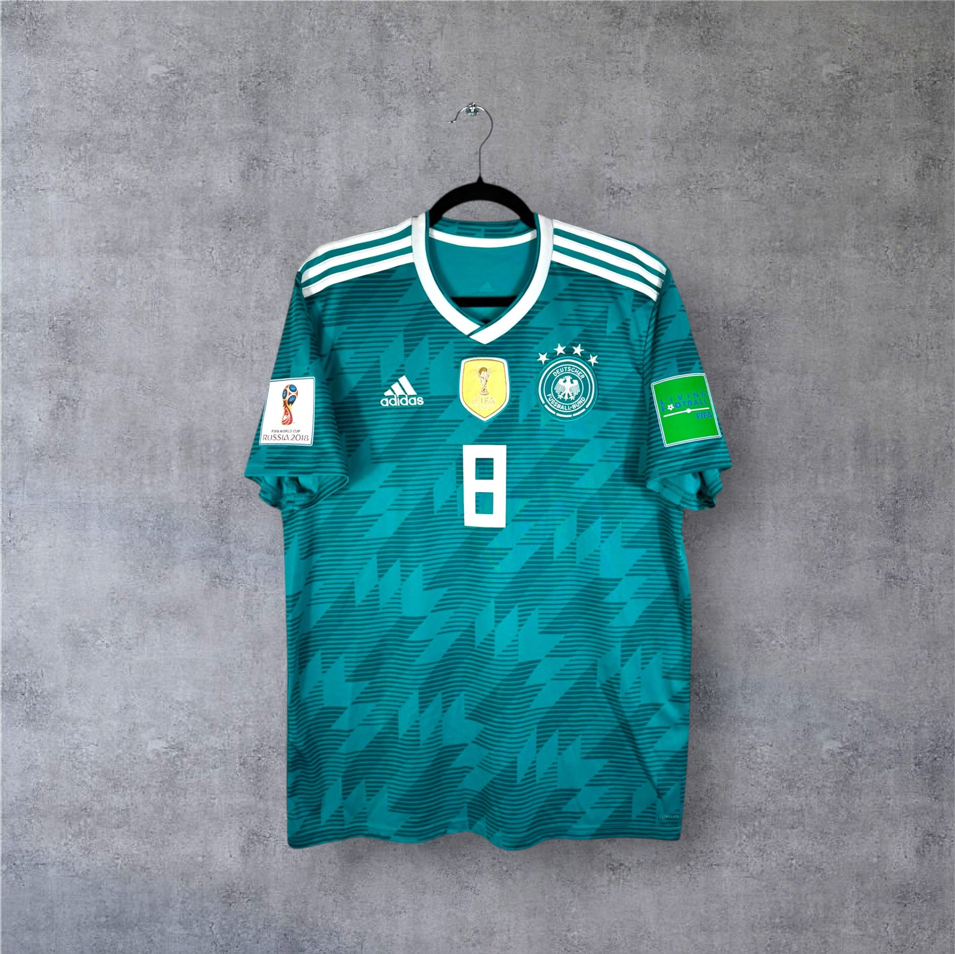 Maillot authentique Allemagne 2018-2019 Extérieur Adidas vue de face