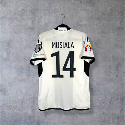 Maillot Allemagne 2022-2023 domicile blanc, dos floqué Musiala 14