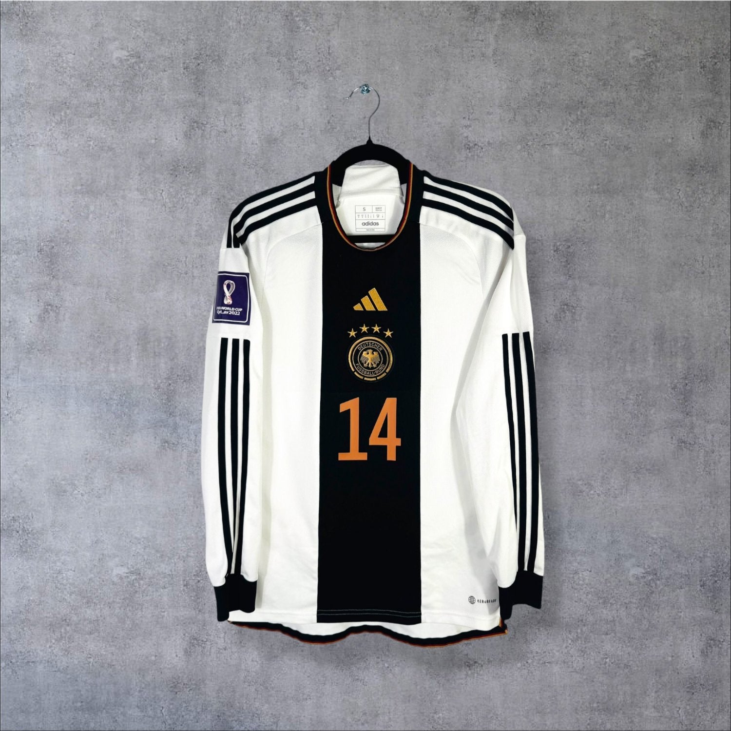 Maillot authentique Allemagne 2022-2023 Domicile Manches Longues Adidas vue de face