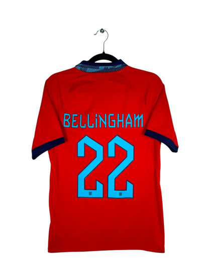 Maillot Angleterre 2022-2023 extérieur Bellingham numéro 22 vue arrière flocage